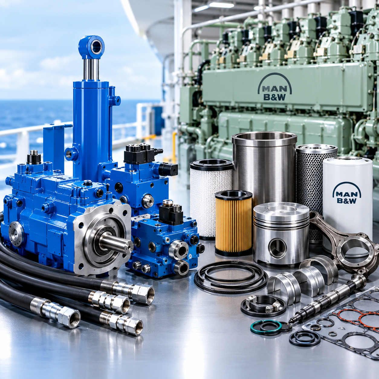 Hydraulic & MAN B&W Spare Parts Supply