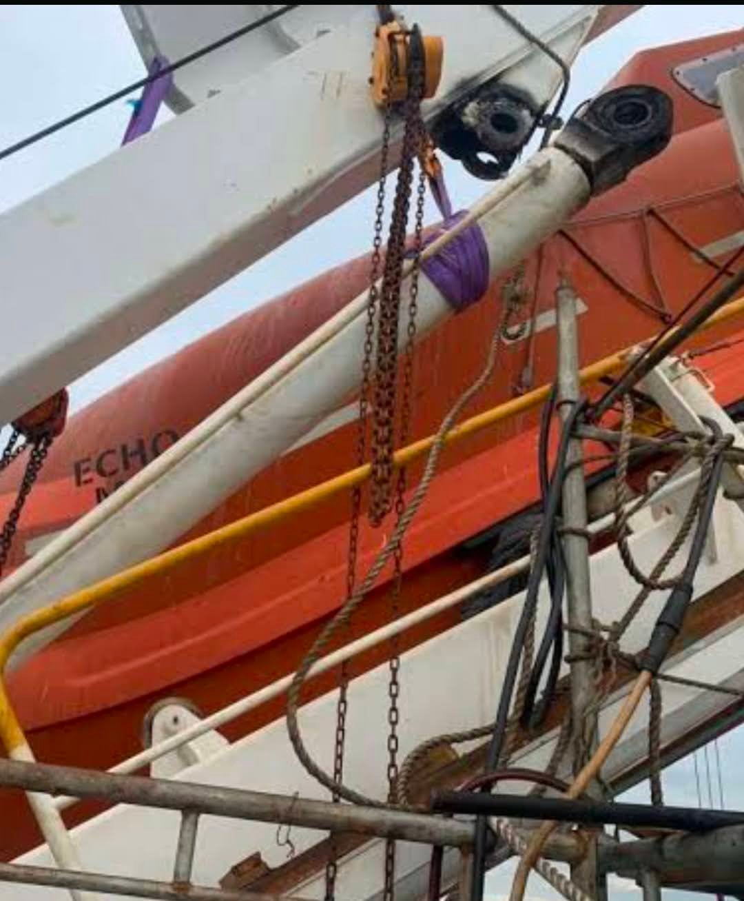 Engine room piping refit